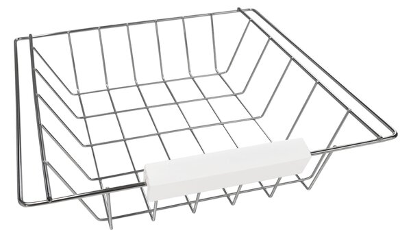 KONDELA Servírovací vozík, bílá/mramor, SEMIR