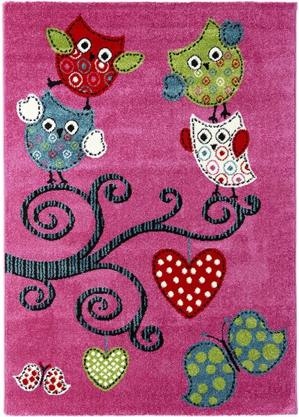 Breno Kusový koberec KIDS 420 Lila, Růžová, Vícebarevné, 80 x 150 cm
