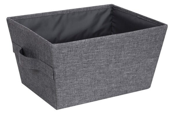 Šedý úložný koš Bigso Box of Sweden Tap, 26 x 19 cm
