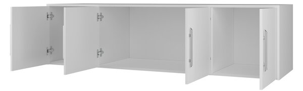 Šatní skříň 196 cm se zrcadlem a nástavbou OFELIA D4 - dub sonoma