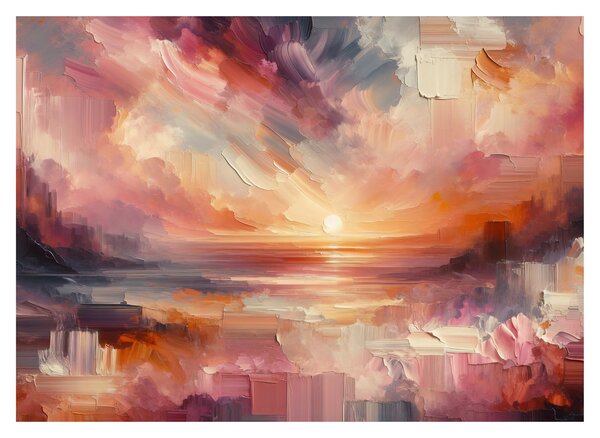 Obraz - Malované červánky (70x50 cm)