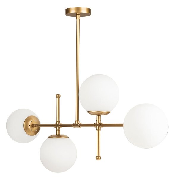 Závěsné svítidlo ve zlaté barvě Squid Lighting Kruva, výška 57 cm