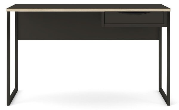 Černý pracovní stůl Tvilum Function Plus, 130 x 48 cm