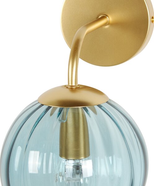 Nástěnná lampa BOOMI Modrá Kov