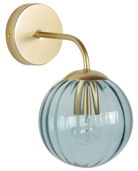 Nástěnná lampa BOOMI Modrá Kov