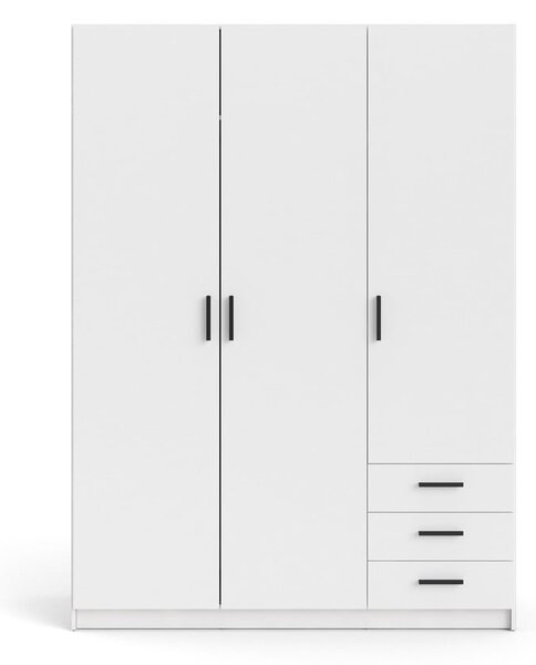Bílá šatní skříň 147x200 cm Sprint - Tvilum