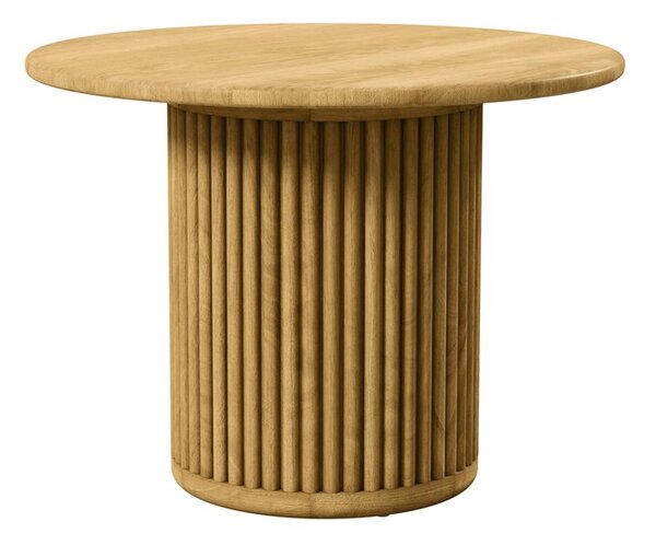 Tribu Odkládací stolek Otto, Tribu, kulatý 60x45 cm, rám teak, deska keramika dekor sabbia