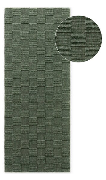 Tmavě zelený ručně tkaný vlněný běhoun 80x200 cm Scala – Villeroy&Boch