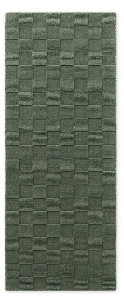 Tmavě zelený ručně tkaný vlněný běhoun 80x200 cm Scala – Villeroy&Boch