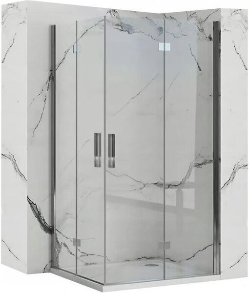 Sprchový Kout REA MOLIER CHROME DOUBLE 80X90