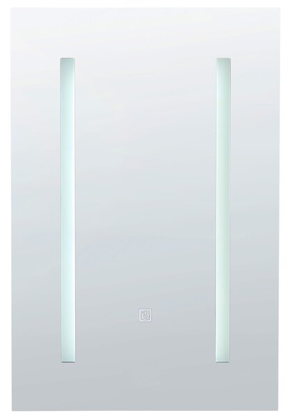 Nástěnná zrcadlová skříňka do koupelny LED CAMERON 40 cm 60 cm Černá