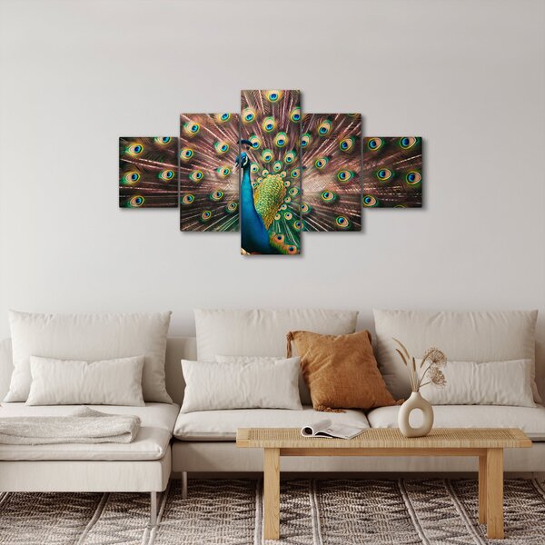 Obraz - Páv (125x70 cm)
