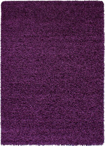 Breno Kusový koberec DREAM SHAGGY 4000 Lila, Fialová, 160 x 230 cm