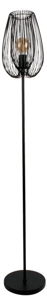 Černá stojací lampa Leitmotiv Lucid, výška 150 cm