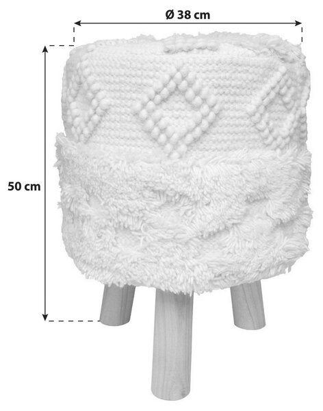 TABURET, textil, 38/50/38 cm Livetastic - Taburety, Online Only