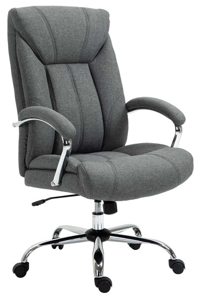Vinsetto kancelářská židle s houpací funkcí - ergonomická židle s polstrovanými opěrkami a opěrkou hlavy, výškově nastavitelná, otočná židle s opěradl