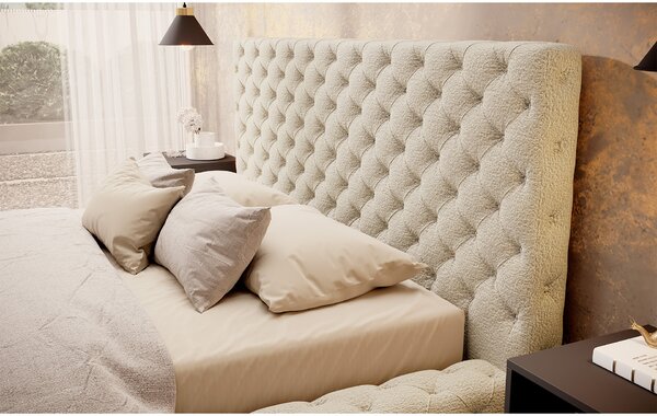 Eltap Čalouněná postel Princce Materiál a barva potahu: Royal 20 - béžová, Rozměr: 140x200