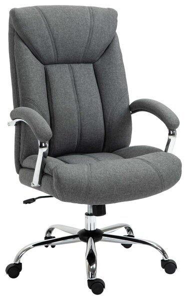 Vinsetto kancelářská židle s houpací funkcí - ergonomická židle s polstrovanými opěrkami a opěrkou hlavy, výškově nastavitelná, otočná židle s opěradl