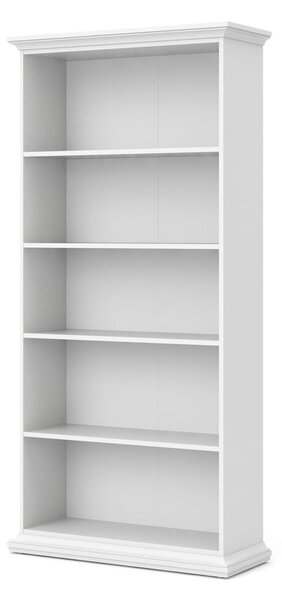 Bílá knihovna 96x201 cm Paris – Tvilum