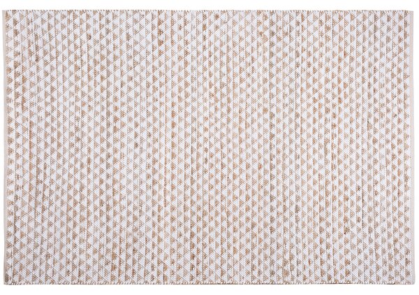 Béžový geometrický koberec 140x200 cm - TUNCELI