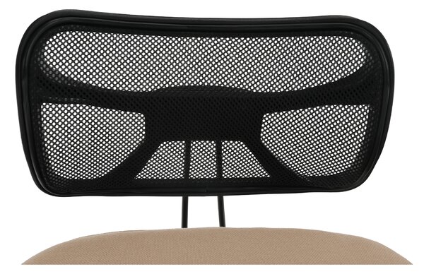 KONDELA Ergonomická klekačka, béžová/černá, RUFUS
