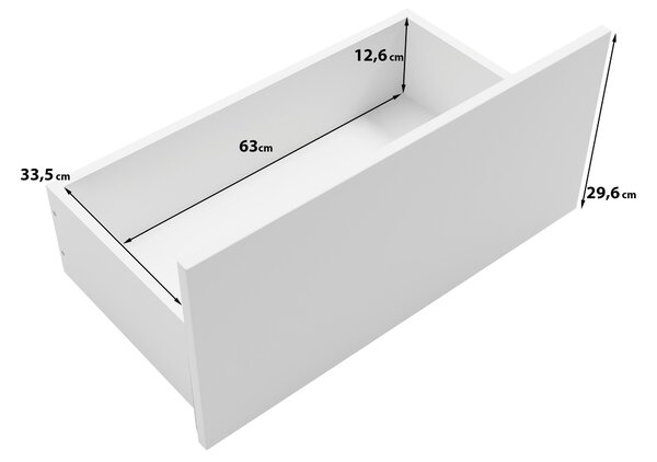 NÍZKÁ KOMODA, černá, 180/69,4/39 cm Livetastic - Černé komody, Online Only