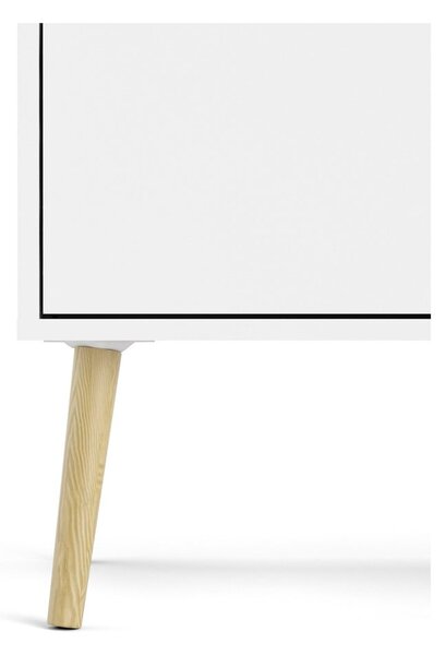 Bílá komoda 147x82x39 cm Oslo – Tvilum