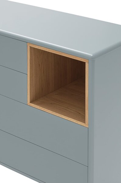 Modro-šedá nízká komoda 90x90 cm Corvo – Teulat