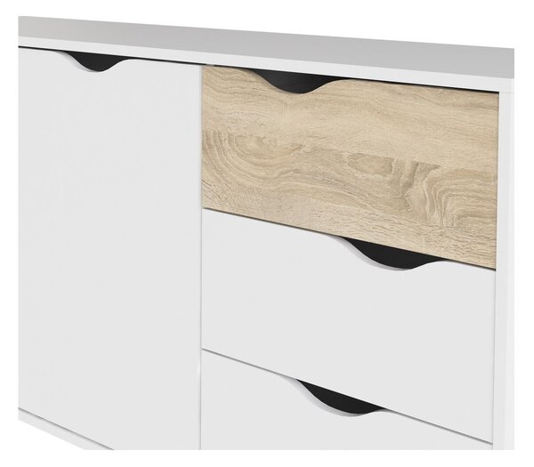 Bílá komoda 147x82x39 cm Oslo – Tvilum