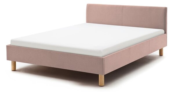 Růžová čalouněná jednolůžková postel 120x200 cm Lena – Meise Möbel