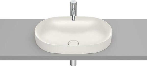 Roca Inspira umyvadlo 55x37 cm oválné na pult hnědá/béžová matný A327527650