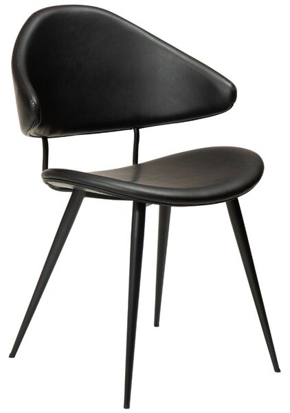 Dan-Form Černá koženková jídelní židle DanForm Napoleon