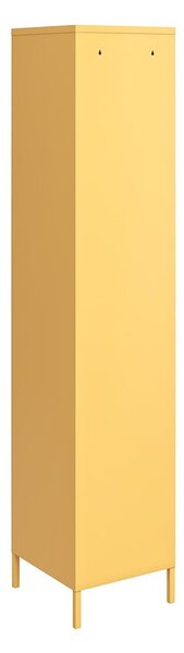 Žlutá kovová uzamykatelná skříň 38x185x40 cm Cache – Novogratz