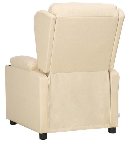 Polohovací křeslo krémové textil 339057