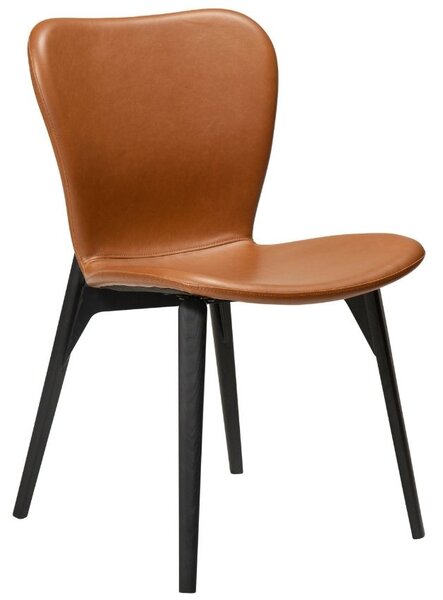 Dan-Form Koňakově hnědá koženková jídelní židle DanForm Paragon