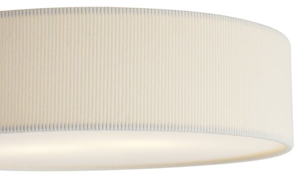 Moderní stropní svítidlo bílé se sametovým stínidlem 38cm 2-světla - Luz