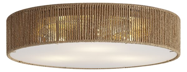 Japandi stropní svítidlo přírodní s stínidlem 46cm 3-světla - Luz