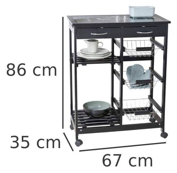 Multifunkční kuchyňský vozík BON APETIT, WENKO
