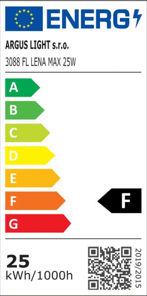 Arguslight 3088/FL-MCR Stojanová stmívatelná lampa LENA LED satinovaný chrom