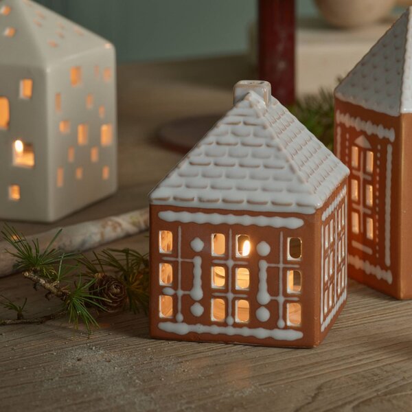 Porcelánový svícen Gingerbread Lighthouse Small