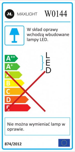 Maxlight W0144 Nástěnné koupelnové LED svítidlo SIMPLE IP44