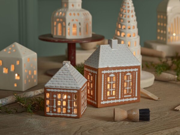 Porcelánový svícen Gingerbread Lighthouse Medium