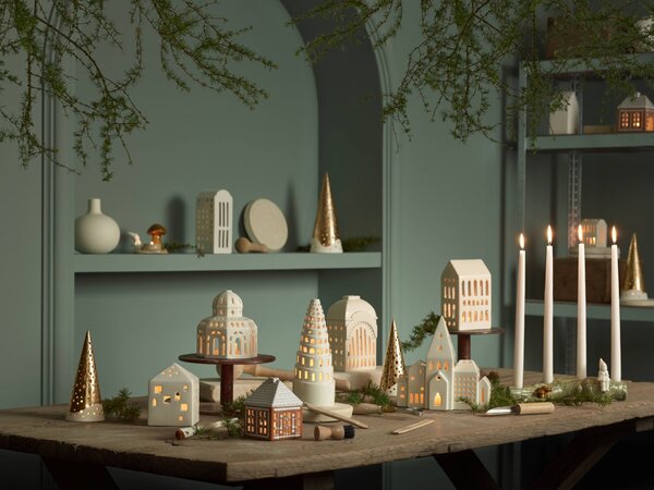 Porcelánový svícen Gingerbread Lighthouse Small
