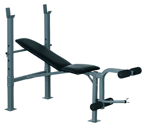 HOMCOM Multifunkční tréninková lavička - silový stroj s náklonem, fitness stanice, tréninkové vybavení, ocel 165 x 68 x 114 cm | Aosom
