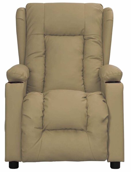 Polohovací křeslo cappuccino umělá kůže 339070