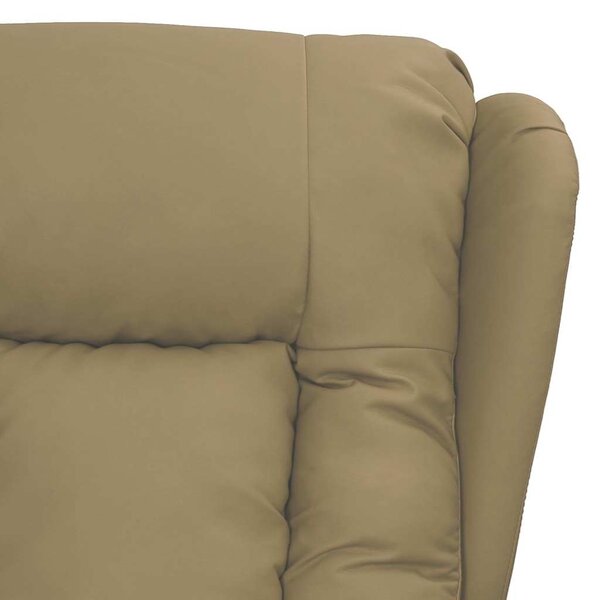 Polohovací křeslo cappuccino umělá kůže 339070