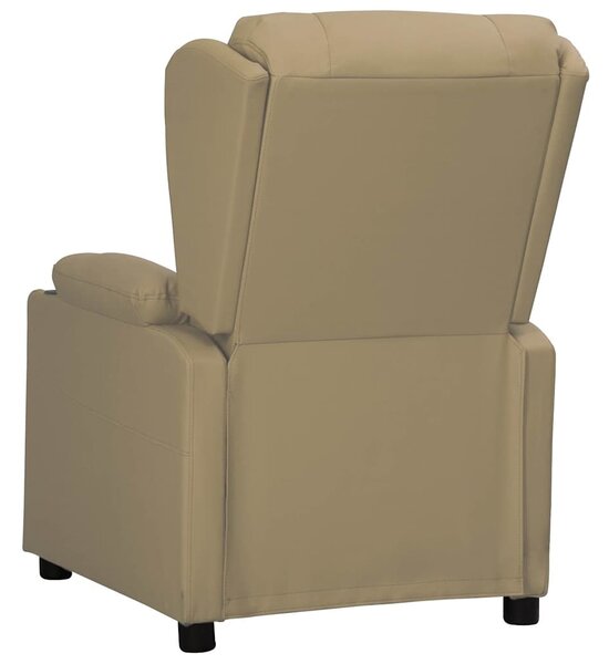 Polohovací křeslo cappuccino umělá kůže 339070