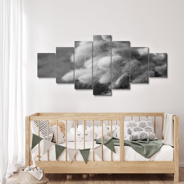 Obraz - Bunny tail grass na stole (210x100 cm)