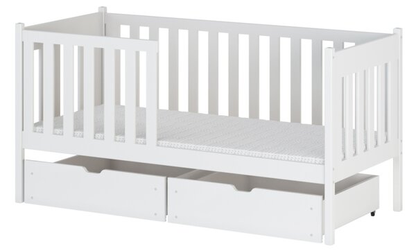 Dětská postel s úložným prostorem KYRIA - 80x180, bílá