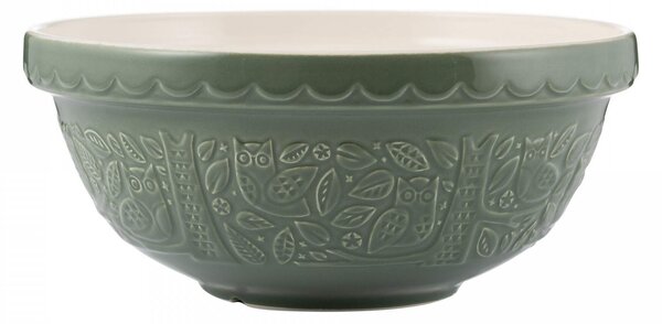 Kameninová mísa In the Forest Green Owl 2,7 l